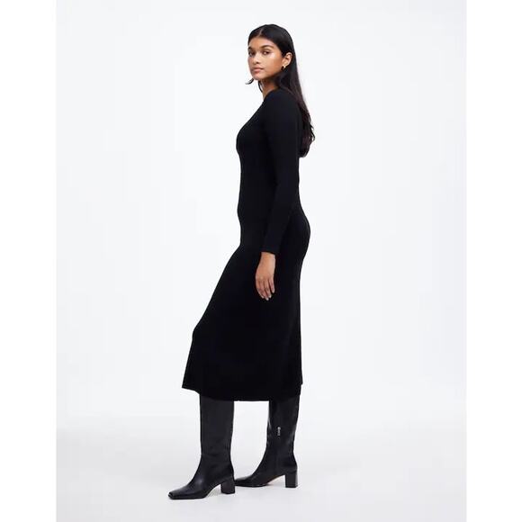 Madewell Women's XS Sweater Dress Maxi Long Sleeve Merino Wool Blend Knit - Picture 13 of 14
